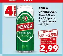 Kaufland Piwo Perła Chmielowa 4-pak oferta