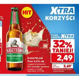 Kaufland Piwo Kasztelan Niepasteryzowane oferta