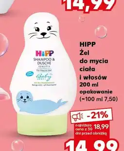 Kaufland Żel do mycia ciała i włosów HIPP Babysanft Sensitive oferta