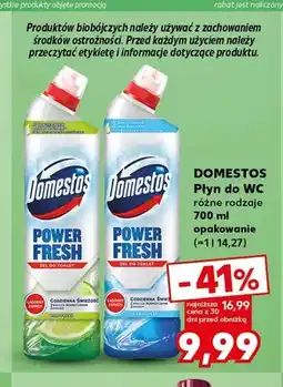 Kaufland Płyn do WC Domestos Power Fresh Lime oferta