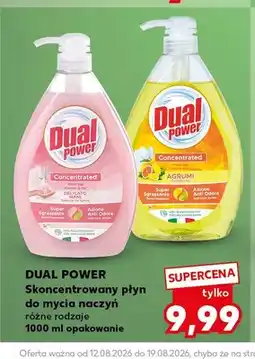 Kaufland Skoncentrowany płyn do mycia naczyń Dual Power Delicato oferta