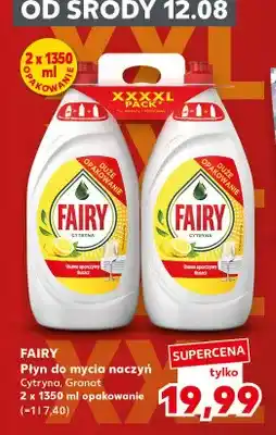 Kaufland Płyn do mycia naczyń Fairy Cytryna 2-pak oferta