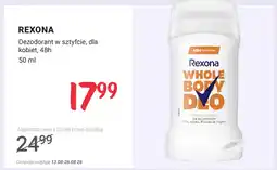 Rossmann Dezodorant w sztyfcie dla kobiet Rexona Whole Body Deo oferta