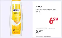 Rossmann Żel pod prysznic ISANA Mleko i Miód oferta