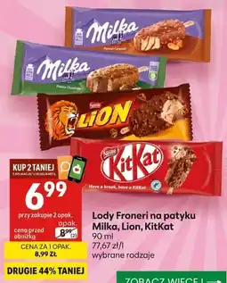 Delikatesy Centrum Lody na patyku Milka Peanut Caramel oferta