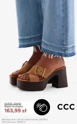 CCC Klapki na słupku Guess Jeans oferta