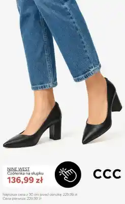 CCC Czółenka na słupku Nine West oferta