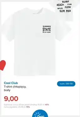 Smyk T-shirt chłopięcy Cool Club biały oferta