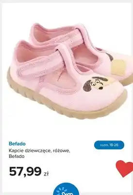 Kapcie dziewczęce Befado różowe