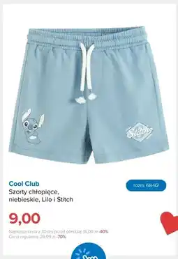Smyk Szorty chłopięce Cool Club niebieskie Lilo i Stitch oferta