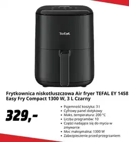 Media Markt Frytkownica niskotłuszczowa Tefal Ey 1458 Easy Fry Compact oferta