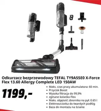 Odkurzacz bezprzewodowy Tefal X-Force Flex 13,60 Allergy Complete