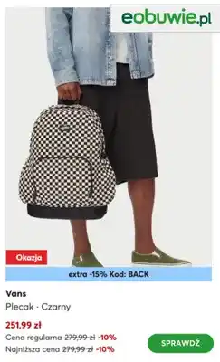 eobuwie Plecak Vans Czarny oferta