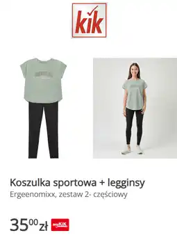 KiK Koszulka sportowa + legginsy Ergeenomixx, zestaw 2- częściowy oferta