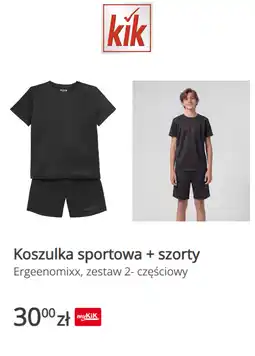 KiK Koszulka sportowa + szorty Ergeenomixx, zestaw 2-częściowy oferta