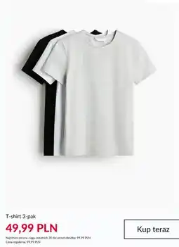 H&M T-shirt H & M 3-pak oferta
