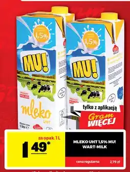 Gram Market Mleko UHT Mu! 1,5% oferta