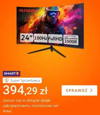 Monitor zakrzywiony Aiwa 24