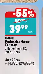 Biedronka Poduszka Home Fantasy z tłoczeniem 3D 70 x 80 cm oferta