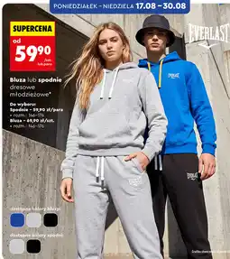 Biedronka Bluza lub spodnie dresowe młodzieżowe Everlast oferta