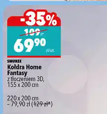 Biedronka Kołdra Home Fantasy z tłoczeniem 3D 155 x 200 cm oferta