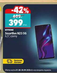 Biedronka Smartfon MYPHONE N23 5G 6,5 oferta