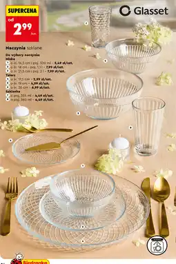 Biedronka Naczynia szklane Glasset oferta
