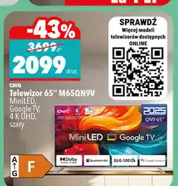 Biedronka Telewizor 65 CHiQ M65QN9V MiniLED, Google TV oferta