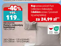 Biedronka Pościel z makosatyny bawełnianej Pure Collection 140 x 200 cm oferta