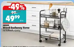 Biedronka Wózek kuchenny Home na kółkach, czarny oferta