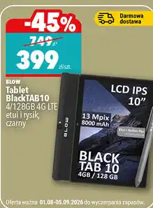Biedronka Tablet BLOW BlackTAB10 4/128GB 4G LTE etui i rysik oferta