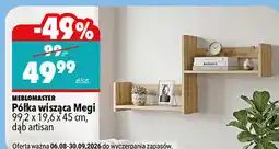 Biedronka Półka wisząca Megi 99,2 x 19,6 x 45 cm, dąb artisan oferta