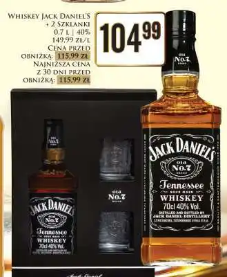 Dino WHISKEY JACK DANIEL'S + 2 SZKLANKI oferta