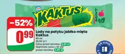 Dino Lody na patyku jabłko mięta Kaktus oferta
