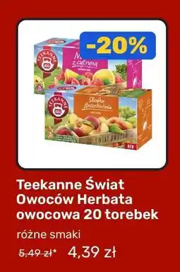 Biedronka Teekanne Świat Owoców Herbata owocowa 20 torebek oferta