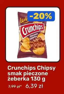 Biedronka Crunchips Chipsy smak pieczone żeberka 130 g oferta