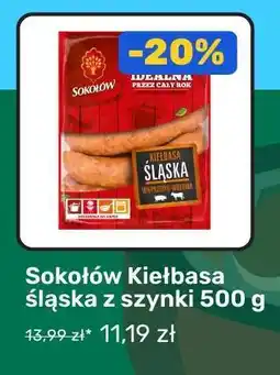Biedronka Sokołów Kiełbasa śląska z szynki 500 g oferta