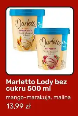 Biedronka Marletto Lody bez cukru 500 ml oferta