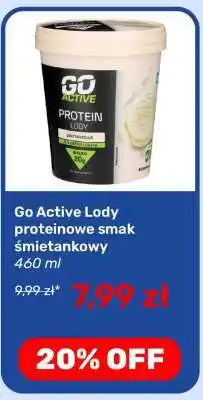 Biedronka Go Active Lody proteinowe smak śmietankowy oferta
