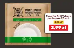 Biedronka Time for Grill Talerze papierowe 20 szt oferta