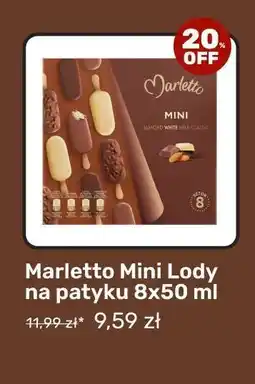 Biedronka Marletto Mini Lody na patyku 8x50 ml oferta