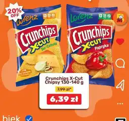 Biedronka Crunchips X-Cut Chipsy 130-140 g oferta