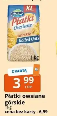 E.Leclerc Płatki owsiane górskie Melvit oferta