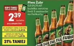 Delikatesy Centrum Piwo Żubr oferta
