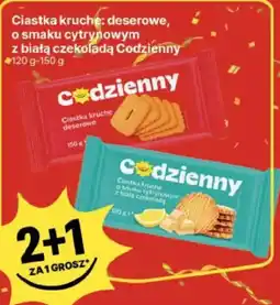 Delikatesy Centrum Ciastka kruche deserowe z białą czekoladą Codzienny oferta