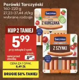 Delikatesy Centrum Parówki Tarczyński oferta