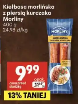 Delikatesy Centrum Kiełbasa morlińska z piersią kurczaka Morliny oferta