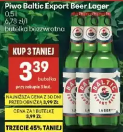 Delikatesy Centrum Piwo Baltic Export Beer Lager oferta