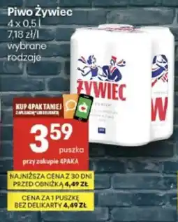 Delikatesy Centrum Piwo Żywiec oferta