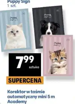 Delikatesy Centrum Korektor w taśmie automatyczny mini 5 m Academy oferta